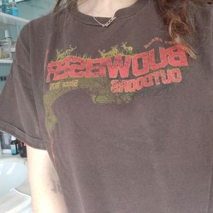 The perfect brown Budweiser cropped tee